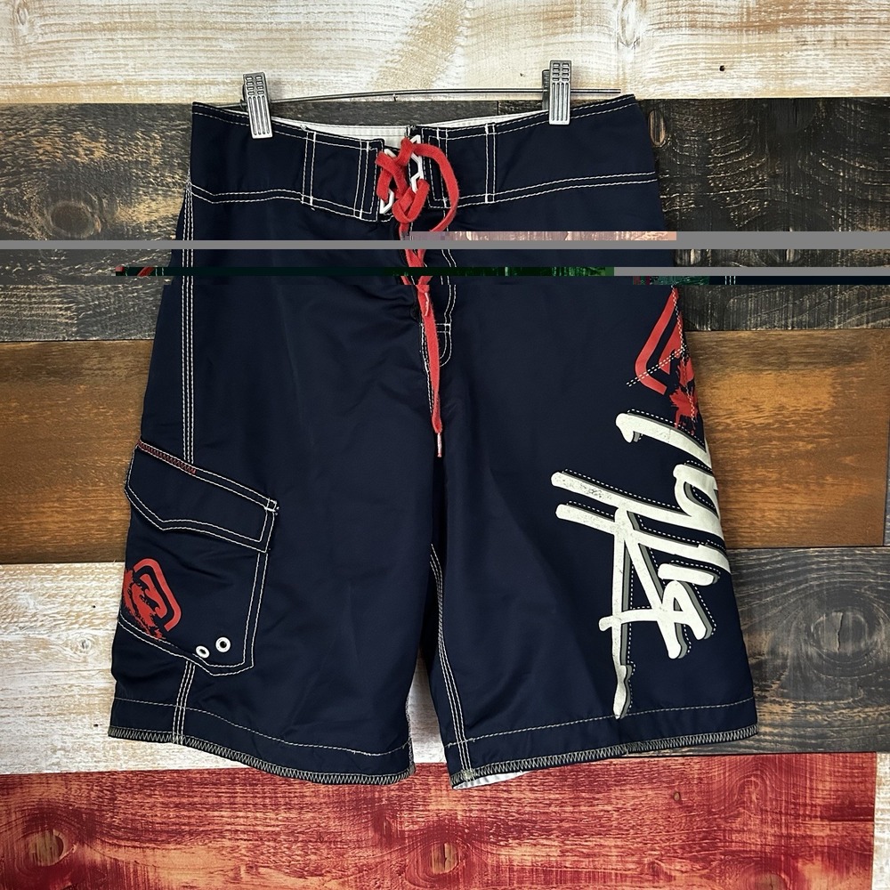 Vintage Billabong Board Shorts Vintage Y2K 90s Size 30 Rising Sun